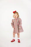 DELLA MARIE DRESS - RICHMOND RED AND KIAWAH KELLY GREEN GINGHAM