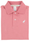 LONG SLEEVE PRIM AND PROPER POLO - NANTUCKET RED