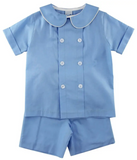 SUMMER BLUE - DRESSY SHORT SET