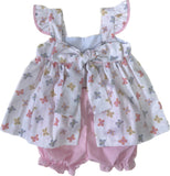 LULU BEBE BUTTERFLY ANGEL SLEEVE BLOOMER SET