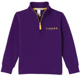 LSU HAYWORD HALF - ZIP LSU PURPLE WITH LSU GOLD