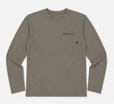 MAYFLY BAMBOO LONG SLEEVE TEE - LAB BROWN