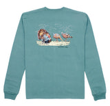 TURKEY HUNT LONG SLEEVE MARINE GREEN