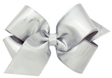 MINI METALLIC SILVER BOW