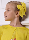 GIRLS YELLOW BOW HAIR CLIP
