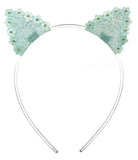 DAISY EARS LIGHT BLUE HEADBAND