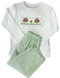 BOYS TURKEY SMOCKED PANT SET