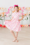 BOW BEAUTY SHORTSLEEVE POCKET TWIRL DRESS