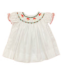 LULU BEBE SMOCKED BISHOP SANTA DRESS