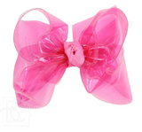 5.5" HOT PINK WATERPROOF BOW WITH KNOT