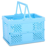 BLUE FOLDABLE STORAGE CRATE