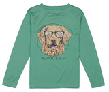 BOYS PERFORMANCE TEE LONG SLEEVE CAMO COMPANION - IVY