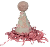 WHITE WITH BOWS PARTY HAT