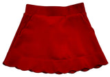 RED SCALLOP SKORT