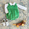 BINGHAM BUBBLE (CORDUROY) - KIAWAH KELLY GREEN WITH TORTOISE SHELL BUTTONS