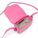 SADDLE STUD KIDS HANDBAG - HOT PINK