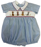 PUPS SMOCKED BOY BUBBLE