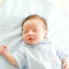 BOYS EMBROIDERED COLLAR FOLDED DAY GOWN
