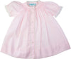 PINK GIRL HONEYCOMB SMOCKED YOKE DAY GOWN