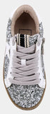 PAULA MINI STERLING SPARKLE SNEAKER - SILVER GLITTER