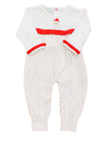 SANTA FACE GIRL ROMPER