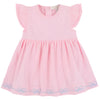 DAISY'S DIAPER COVER DRESS - PIER PARTY PINK WITH BEALE STREET BLUE EMBROIDERY