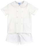 WHISPER LINEN - DRESSY SHORT SET