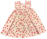 STRAWBERRY SLEEVELESS RUFFLE DRESS