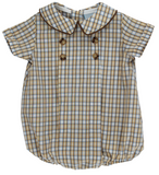 PECAN PLAID WITH BISON - DRESSY BUBBLE SHORT