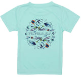 PROPERLY TIED PERFORMANCE SHORT SLEEVE TEE - STAY FLY SEAFOAM