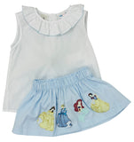 PRINCESS EMBROIDERED SKIRT SET