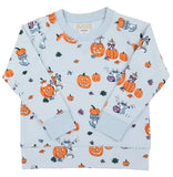 CASSIDY COMFY CREWNECK - CANDY AND CRITTERS (BUCKHEAD BLUE)