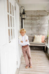 PREP SCHOOL PANTS (CORDUROY) - GRAY BAY BROWN