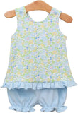 BLOOMING FLORAL RUFFLE BLOOMER SET