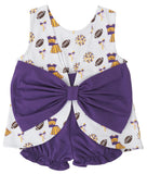 VARSITY PURPLE BLAIRE BOW BACK SET