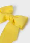 BOW HAIR CLIP - YELLOW