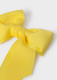 BOW HAIR CLIP - YELLOW