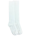 FASHION CABLE KNEE HIGH SOCKS 1 PAIR - WHITE