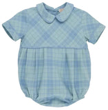 BRADFORD BUBBLE - AUDUBON PARK PLAID WITH SARASOTA SKY