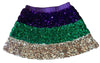 LULU BEBE MARDI GRAS SEQUIN SKORT