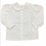 LONG SLEEVE PICOT EDGE SHIRT JANE-WHT-BASIC