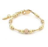 14K GOLD PLATED BRACELET WITH STARDUST BEADS