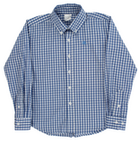 BUTTON DOWN SHIRT - BLUE CHECK