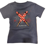 FIRECRACKER SHORTSLEEVE SPACE BLUE