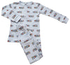 LONG SLEEVE BOY CHRISTMAS TRAIN PAJAMA SET
