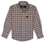 BOYS CLASSIC FLANNEL - SADDLE