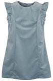 DELUXE VELVET SHIFT DRESS - BLUE