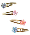 SHIMMER FLOWER HAIR CLIPS