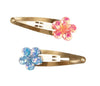 SHIMMER FLOWER HAIR CLIPS