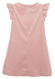 DELUXE VELVET SHIFT DRESS - ROSE PINK